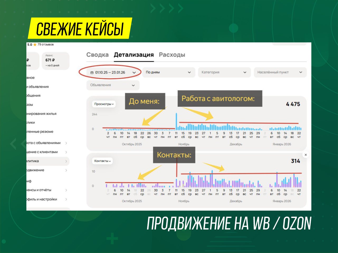 Кейс: продвижение на WB / OZON